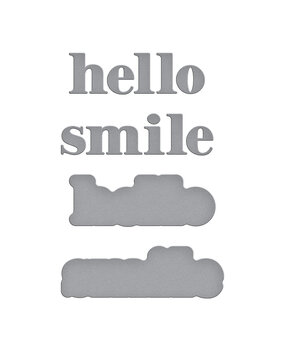 Spellbinders Hello Smile Etched Dies (S1-154)
