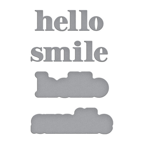 Spellbinders Hello Smile Etched Dies (S1-154) Spellbinders Hello Smile Etched Dies (S1-154)