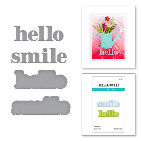 Spellbinders Hello Smile Etched Dies (S1-154) Spellbinders Hello Smile Etched Dies (S1-154)