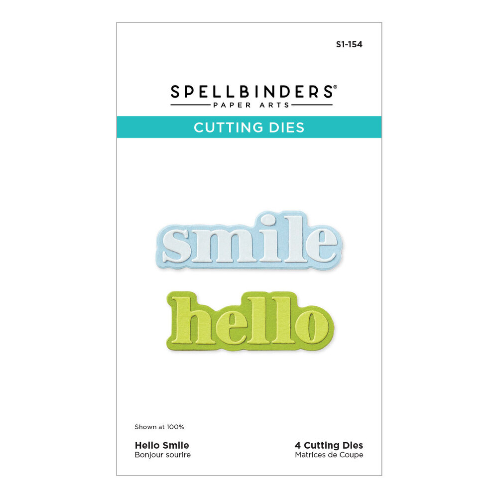Spellbinders Hello Smile Etched Dies (S1-154) Spellbinders Hello Smile Etched Dies (S1-154)