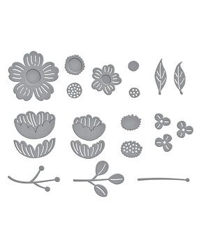 Spellbinders Little Blooms Etched Dies (S2-380)