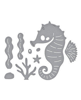 Spellbinders Luna the Seahorse Etched Dies (S1-137)