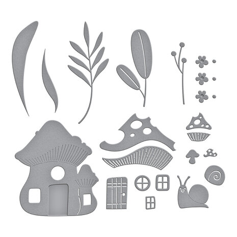 Spellbinders Mushroom Mansion Etched Dies (S5-639) Spellbinders Mushroom Mansion Etched Dies (S5-639)