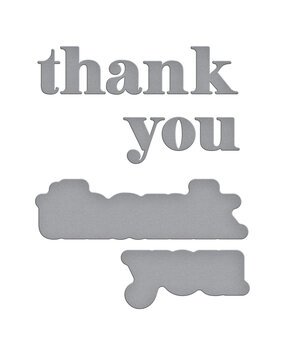 Spellbinders Thank You Etched Dies (S1-155)