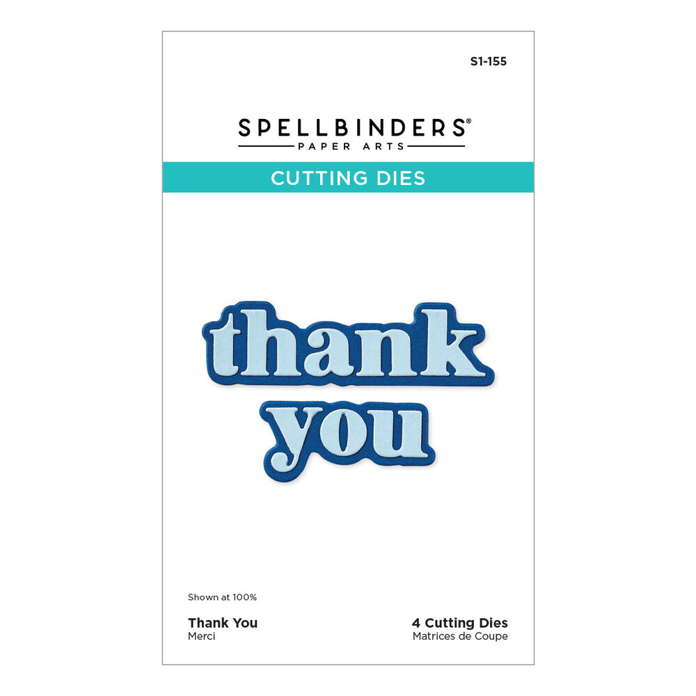 Spellbinders Thank You Etched Dies (S1-155) Spellbinders Thank You Etched Dies (S1-155)