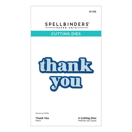 Spellbinders Thank You Etched Dies (S1-155) Spellbinders Thank You Etched Dies (S1-155)