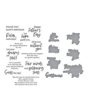 Spellbinders Fair Winds Sentiments Clear Stamp & Die Set (SDS-193)