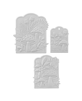 Spellbinders Mushrooms From Me to You 3D Emboss & Cut Folder (E3D-084)