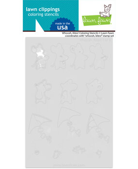 Lawn Fawn Whoosh, Kites! Lawn Clippings Coloring Stencils (LF3544) (DISCONTINUED)