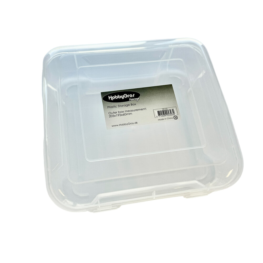 HobbyGros Storage Plastic Storage Box - Fits 6x6 Inch Paper (SS122) HobbyGros Storage Plastic Storage Box - Fits 6x6 Inch Paper (SS122)