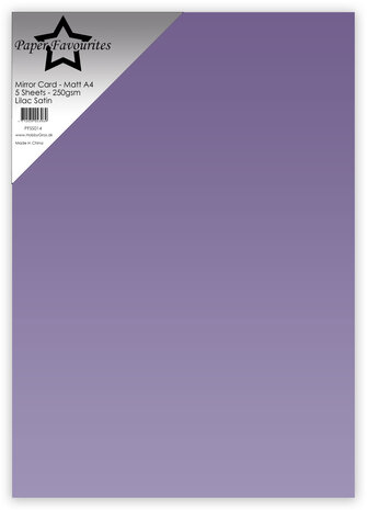 Paper Favourites Lilac Satin A4 Mirror Card Matte 250gsm (5pcs) (PFSS014)