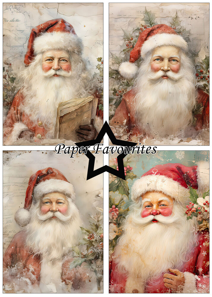 Paper Favourites Santa Claus A5 Paper Pack (PFA142)