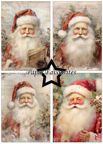 Paper Favourites Santa Claus A5 Paper Pack (PFA142)