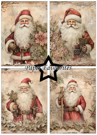 Paper Favourites Santa Claus A5 Paper Pack (PFA142)