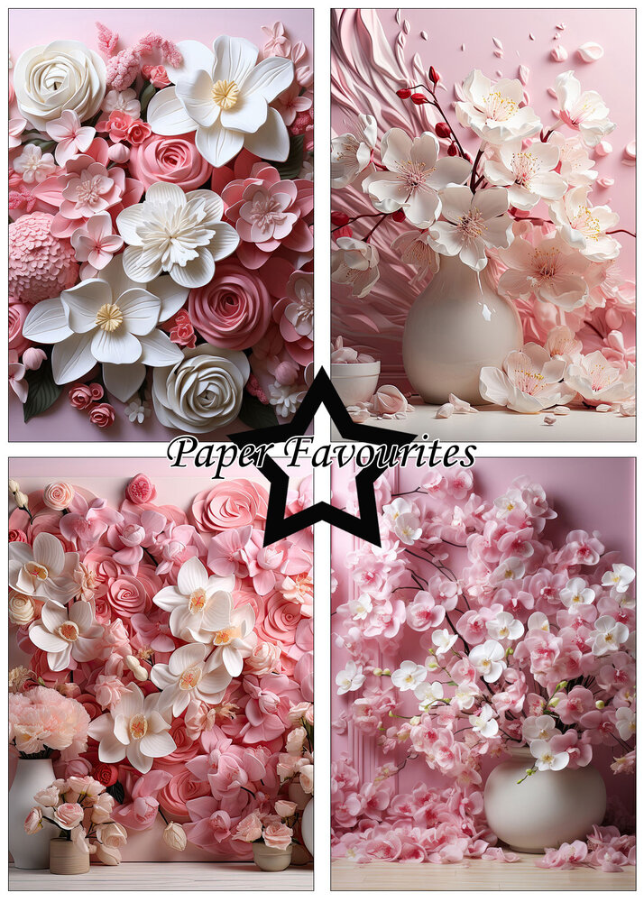 Paper Favourites Wedding Flowers A5 Paper Pack (PFA143)