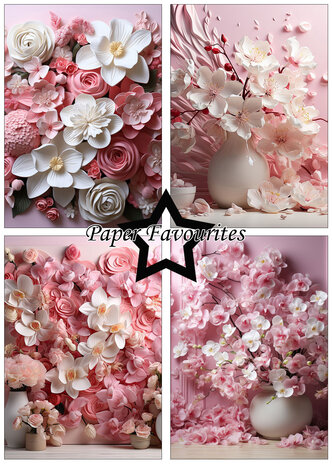 Paper Favourites Wedding Flowers A5 Paper Pack (PFA143)