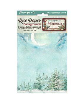 Stamperia The Nutcracker A6 Rice Paper Backgrounds (8pcs) (DFSAK6027) Stamperia The Nutcracker A6 Rice Paper Backgrounds (8pcs) (DFSAK6027)