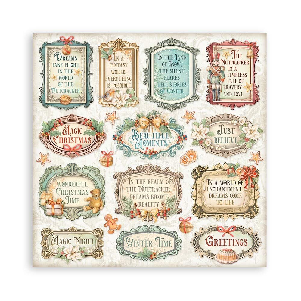 Stamperia The Nutcracker 8x8 Inch Paper Pack (SBBS112)