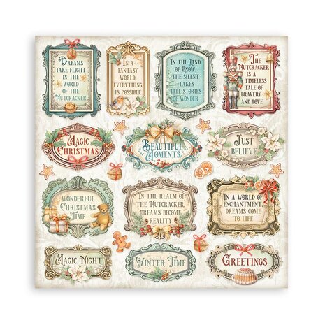 Stamperia The Nutcracker 8x8 Inch Paper Pack (SBBS112)