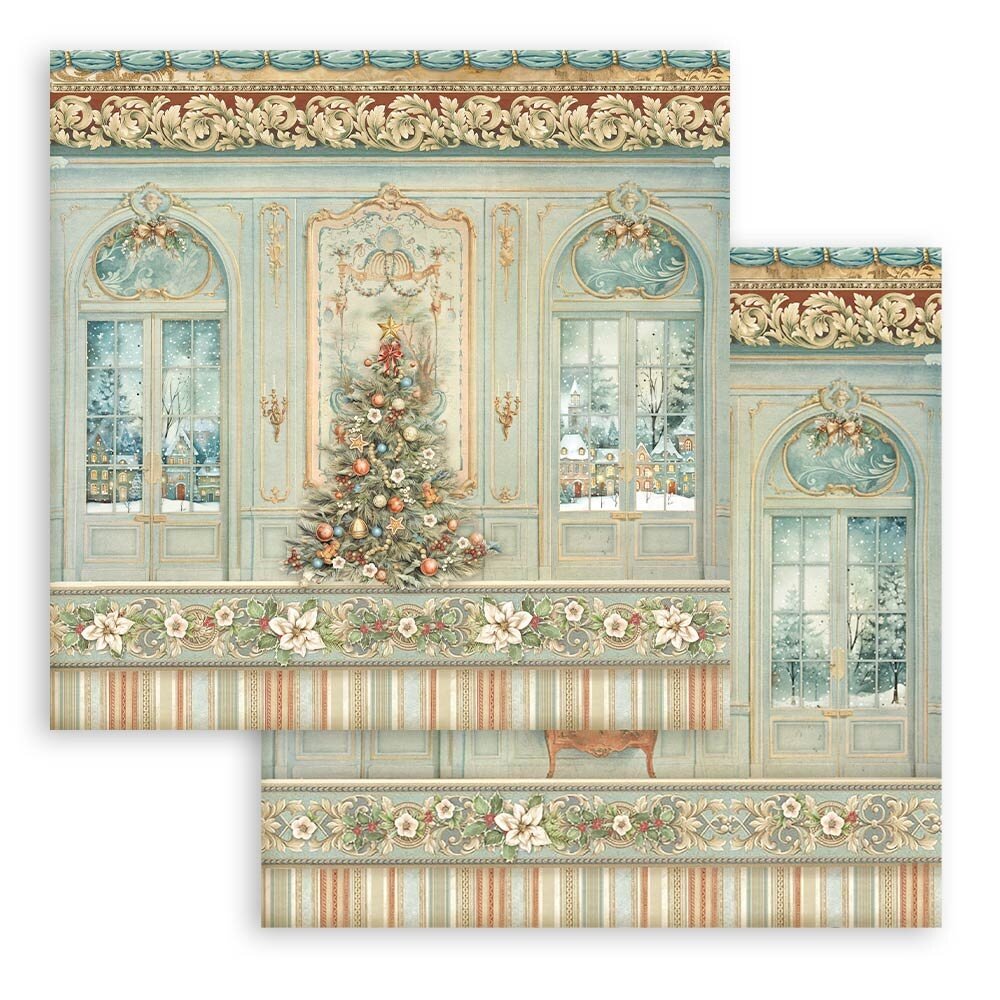 Stamperia The Nutcracker 12x12 Inch Paper Sheets Christmas Tree (10pcs) (SBB1019) (DISCONTINUED) Stamperia The Nutcracker 12x12 Inch Paper Sheets Christmas Tree (10pcs) (SBB1019) (DISCONTINUED)