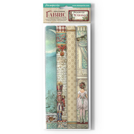 Stamperia The Nutcracker 12x12 Inch Fabric Sheets (4pcs) (SBPLT33) (DISCONTINUED) Stamperia The Nutcracker 12x12 Inch Fabric Sheets (4pcs) (SBPLT33) (DISCONTINUED)
