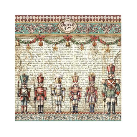 Stamperia The Nutcracker 12x12 Inch Fabric Sheets (4pcs) (SBPLT33) (DISCONTINUED) Stamperia The Nutcracker 12x12 Inch Fabric Sheets (4pcs) (SBPLT33) (DISCONTINUED)