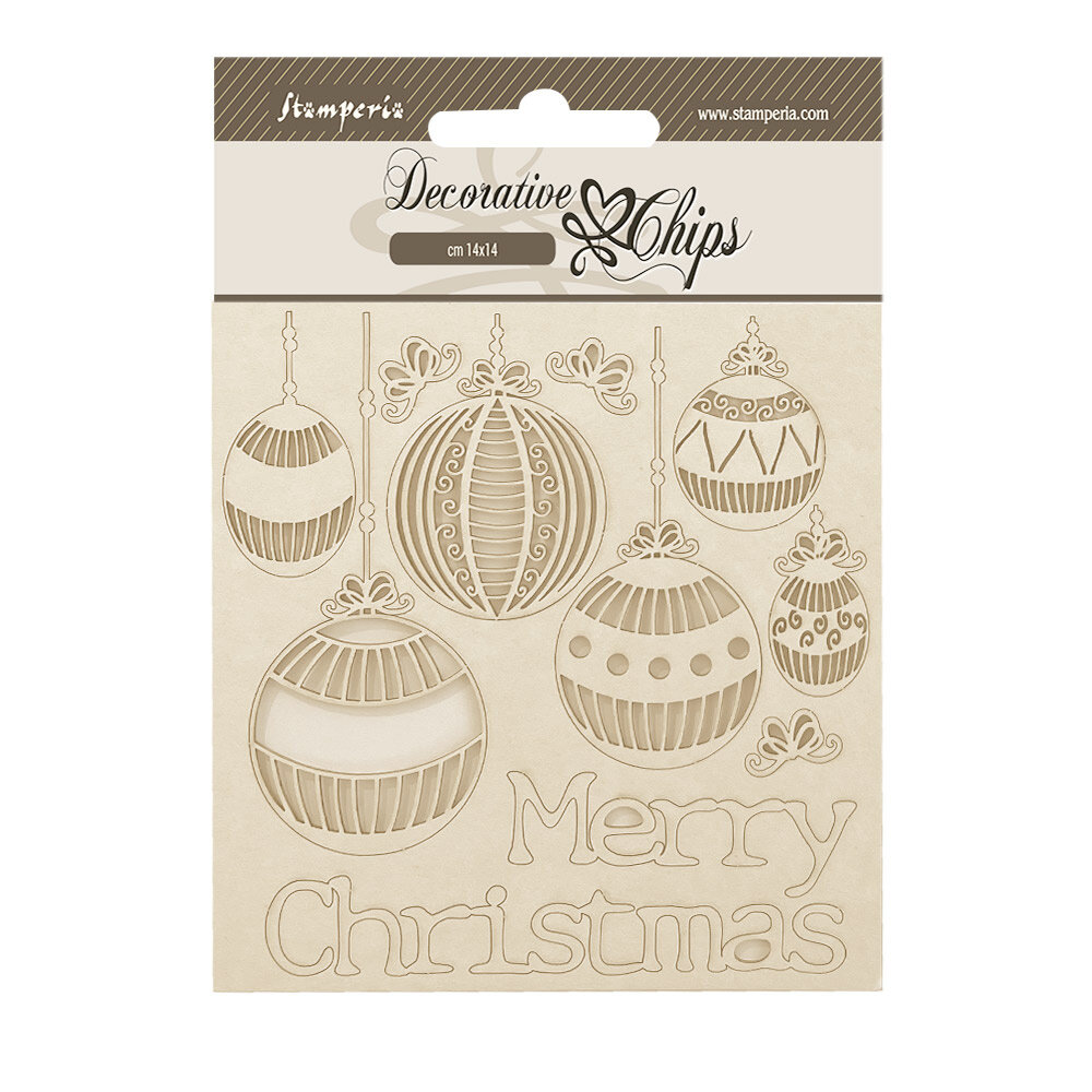 Stamperia The Nutcracker Decorative Chips Merry Christmas Balls (SCB229) Stamperia The Nutcracker Decorative Chips Merry Christmas Balls (SCB229)