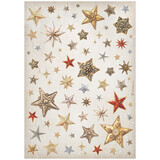 Stamperia Gear up for Christmas A4 Rice Paper Stars (6pcs) (DFSA4933) (DISCONTINUED)