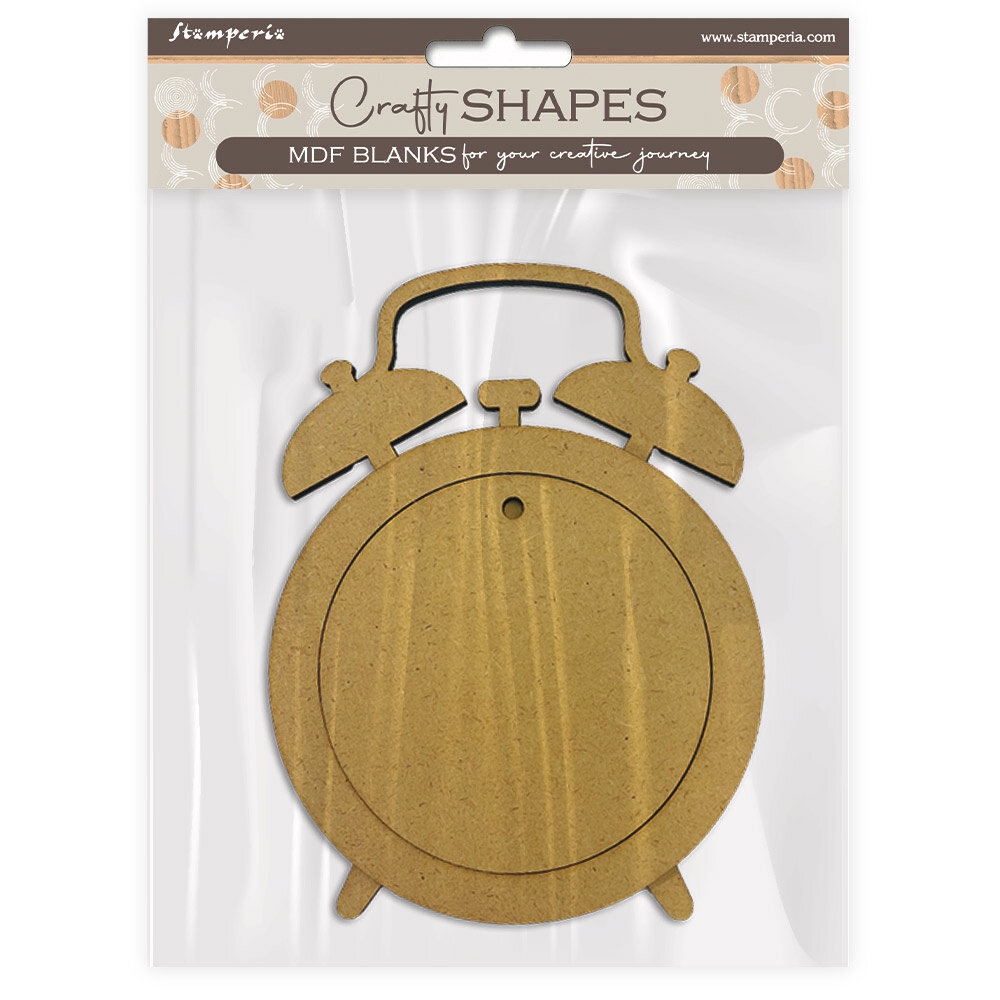 Stamperia MDF Crafty Shapes Blanks Clock Alarm (KLSM01)