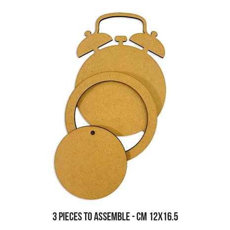Stamperia MDF Crafty Shapes Blanks Clock Alarm (KLSM01)
