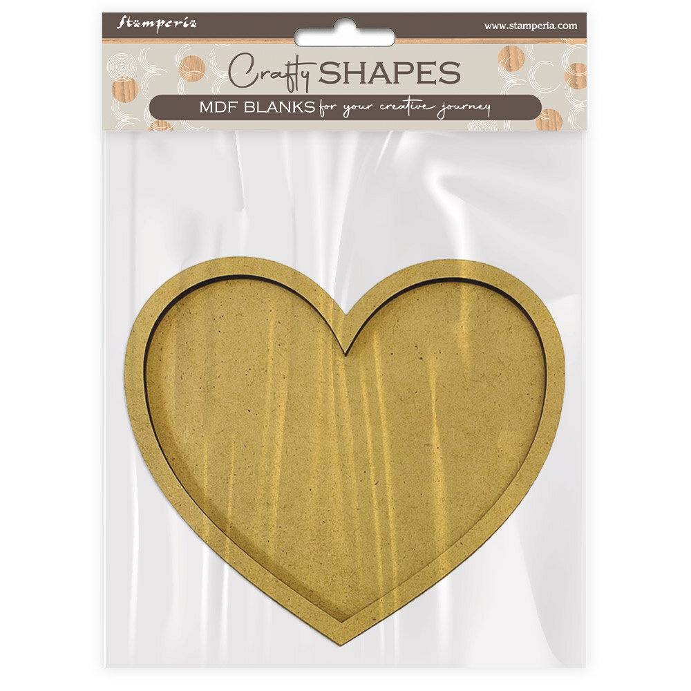 Stamperia MDF Crafty Shapes Blanks Hearts (KLSM20) (DISCONTINUED) Stamperia MDF Crafty Shapes Blanks Hearts (KLSM20) (DISCONTINUED)