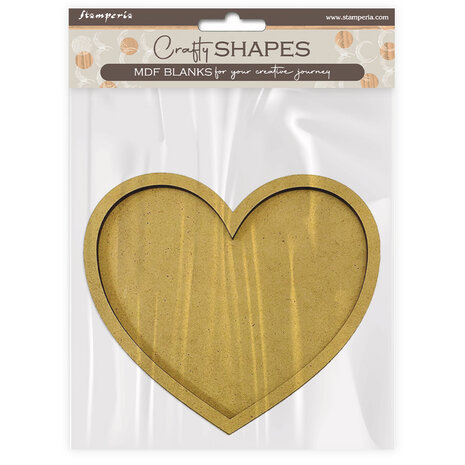 Stamperia MDF Crafty Shapes Blanks Hearts (KLSM20) (DISCONTINUED) Stamperia MDF Crafty Shapes Blanks Hearts (KLSM20) (DISCONTINUED)