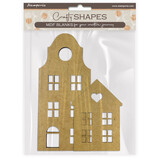 Stamperia MDF Crafty Shapes Blanks Houses (KLSM10)
