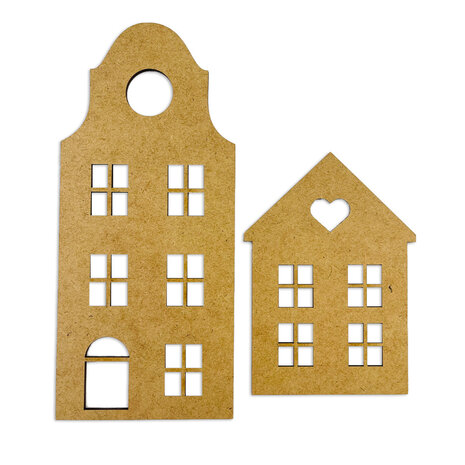 Stamperia MDF Crafty Shapes Blanks Houses (KLSM10) Stamperia MDF Crafty Shapes Blanks Houses (KLSM10)
