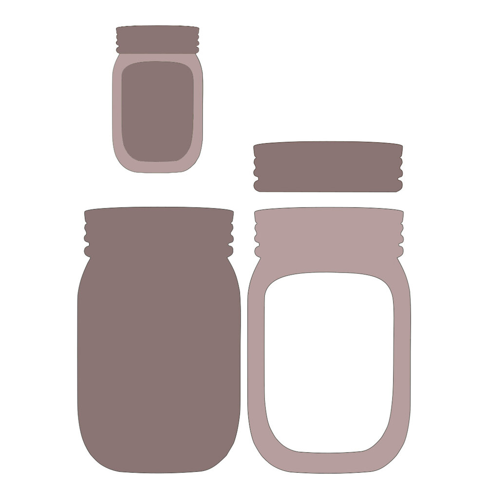 Stamperia MDF Crafty Shapes Blanks Jars (KLSM19)