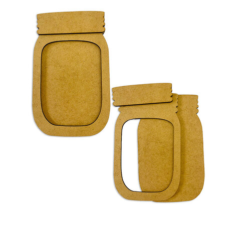 Stamperia MDF Crafty Shapes Blanks Jars (KLSM19)