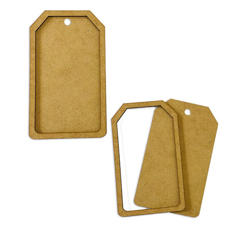 Stamperia MDF Crafty Shapes Blanks Rectangular Tag (KLSM21) Stamperia MDF Crafty Shapes Blanks Rectangular Tag (KLSM21)
