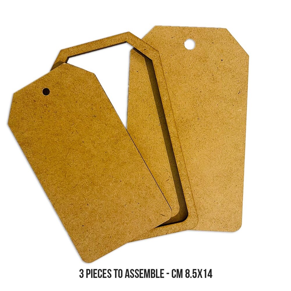 Stamperia MDF Crafty Shapes Blanks Rectangular Tag (KLSM21) Stamperia MDF Crafty Shapes Blanks Rectangular Tag (KLSM21)