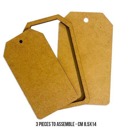 Stamperia MDF Crafty Shapes Blanks Rectangular Tag (KLSM21) Stamperia MDF Crafty Shapes Blanks Rectangular Tag (KLSM21)