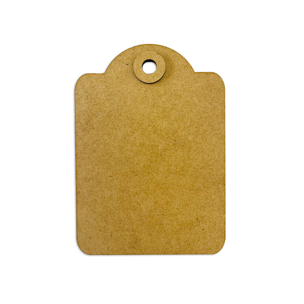 Stamperia MDF Crafty Shapes Blanks Rounded Tag (KLSM16)