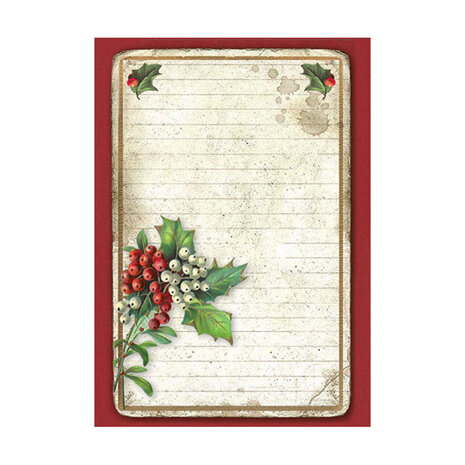 Stamperia Christmas A6 Rice Paper Backgrounds (8pcs) (DFSAK6028)