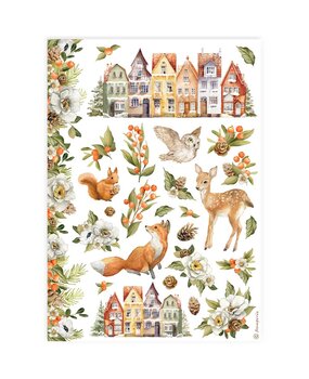 Stamperia Classic Christmas A4 Rice Paper Underwood (6pcs) (DFSA4922)