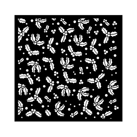Stamperia Classic Christmas Thick Stencil 18x18cm Gooseberry Pattern (KSTDQ114) (DISCONTINUED) Stamperia Classic Christmas Thick Stencil 18x18cm Gooseberry Pattern (KSTDQ114) (DISCONTINUED)