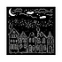 Classic Christmas Thick Stencil 18x18cm Houses (KSTDQ110) Classic Christmas Thick Stencil 18x18cm Houses (KSTDQ110)