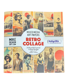 IndigoBlu Retro Collage 8x8 Inch Paper Book (IND1301)