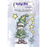 IndigoBlu Dress Up Christmas Tree A6 Rubber Stamps (IND1316)