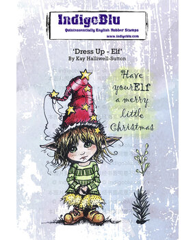 IndigoBlu Dress Up Elf A6 Rubber Stamps (IND1317)