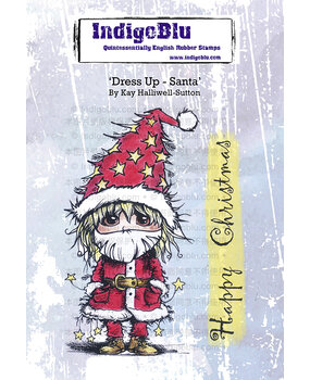 IndigoBlu Dress Up Santa A6 Rubber Stamps (IND1318)