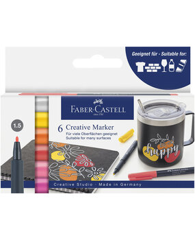 Faber Castell Creative Marker Summer Breeze Set 1.5mm (6pcs) (FC-160705)