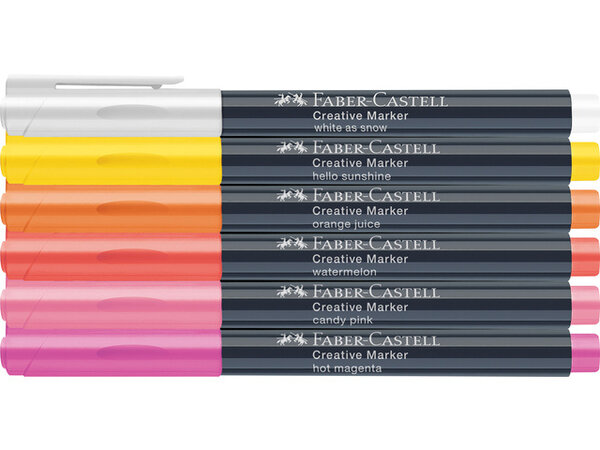 Faber Castell Creative Marker Summer Breeze Set 1.5mm (6pcs) (FC-160705)